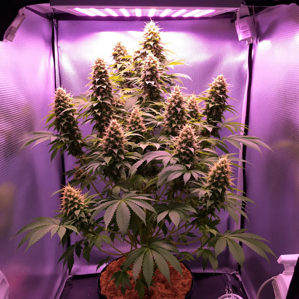 Pink Runtz cannabis plant in flowering stage — 60 - 90 cm autoflower