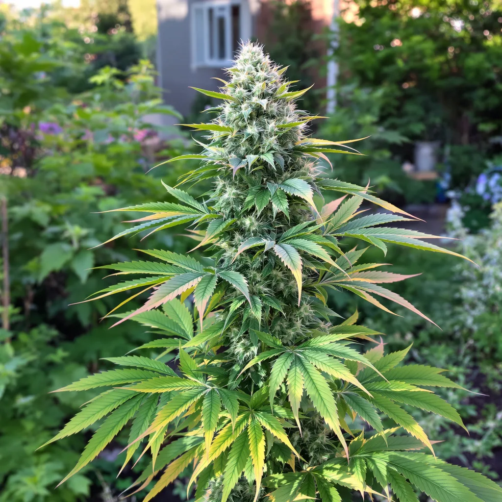 Platinum Bubba Kush 70% indica / 20% sativa flower with visible trichomes