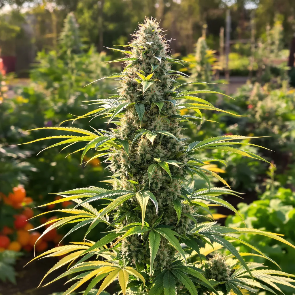 Platinum GSC 60% indica / 40% sativa flower with visible trichomes