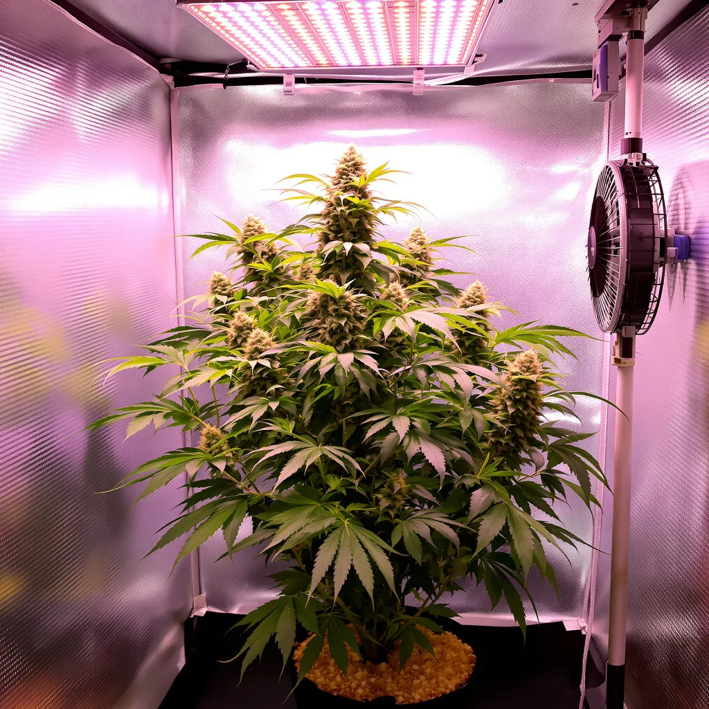 Platinum Kush cannabis plant in flowering stage — 90-130 cm feminised