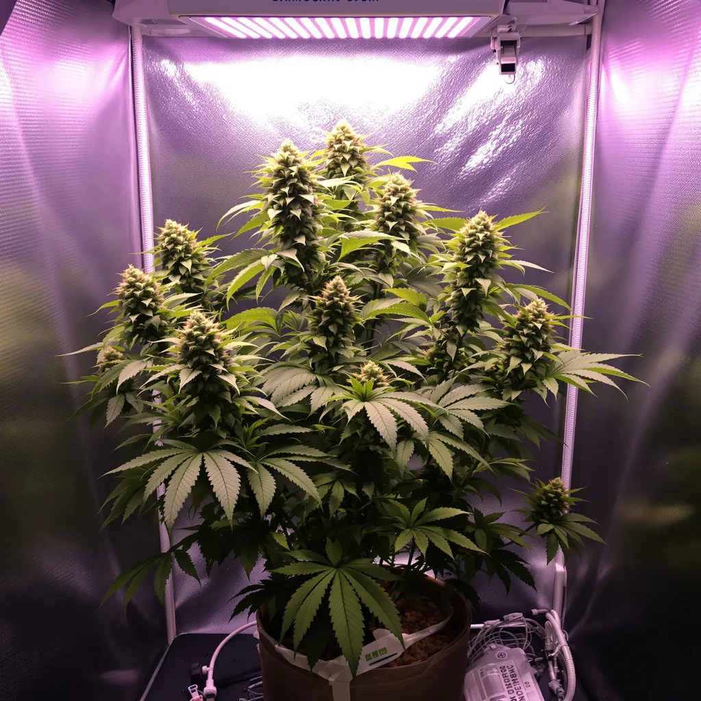 Platinum OG cannabis plant in flowering stage — 120-180 cm feminised