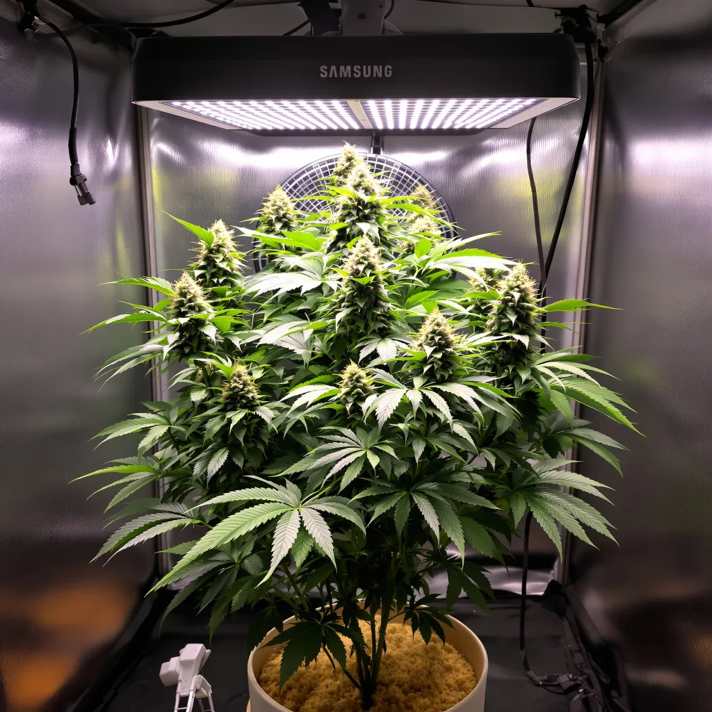 Platinum Purple Kush cannabis plant in flowering stage — 90-130 cm feminised