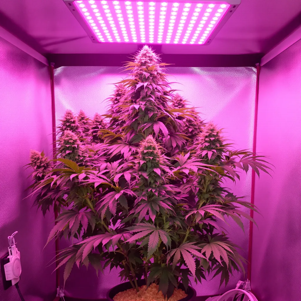 Plushberry cannabis plant in flowering stage — 120-180 cm feminised