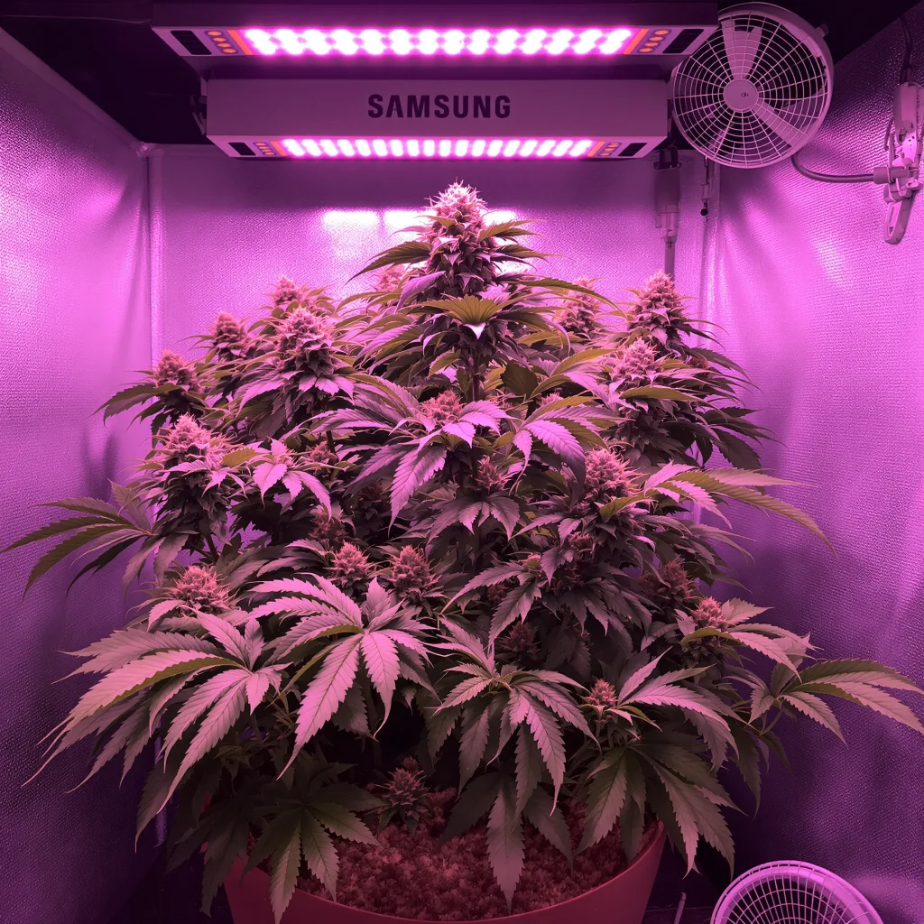 Pluto Kush cannabis plant in flowering stage — 90-130 cm feminised