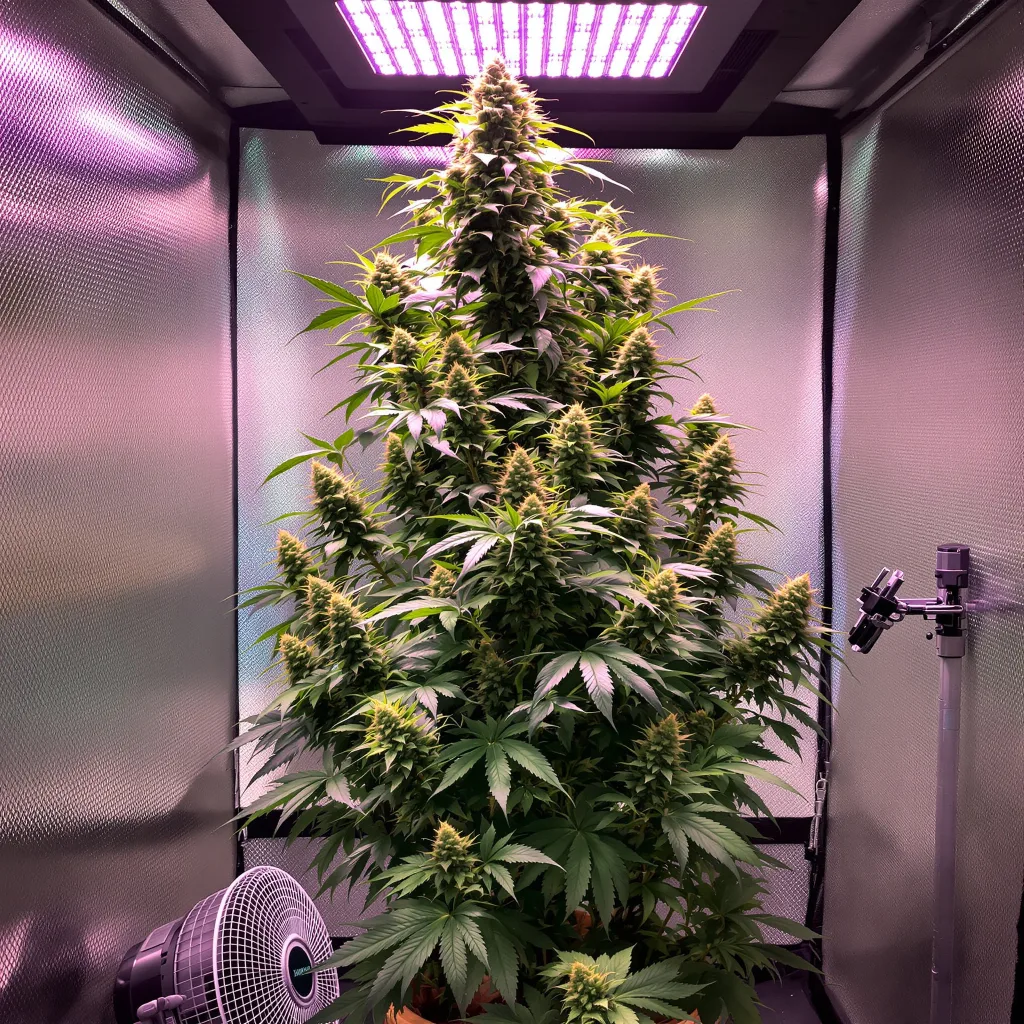 Power Plant cannabis plant in flowering stage — 75-125 cm feminised