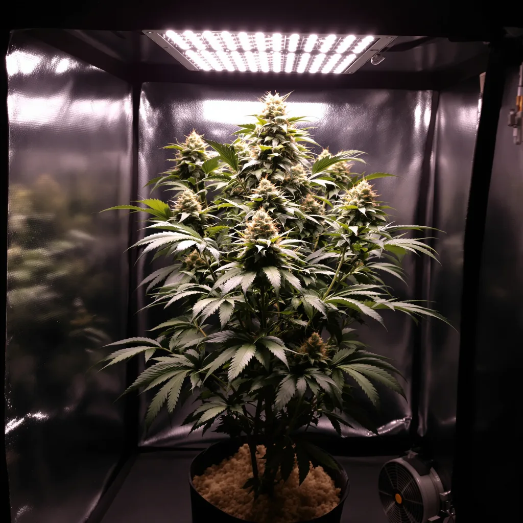 Presidential OG cannabis plant in flowering stage — 80-100 cm feminised