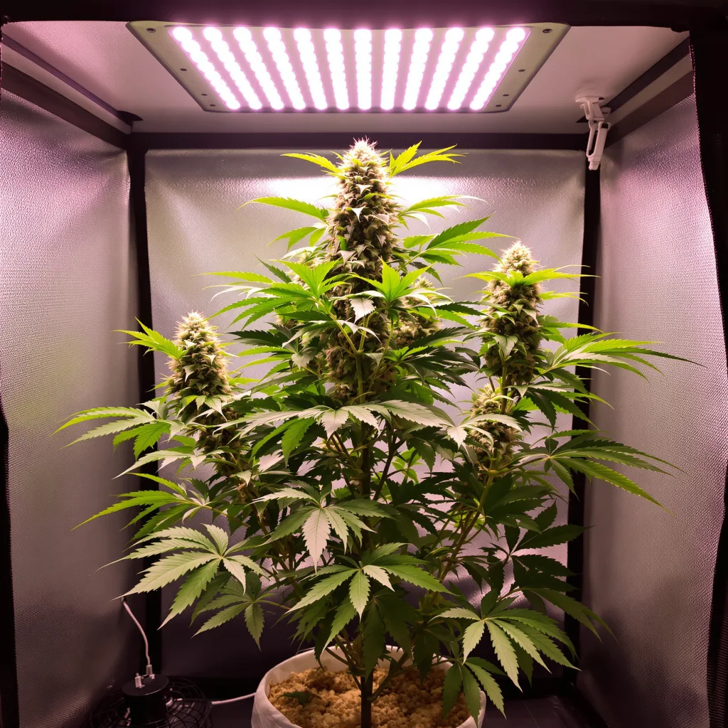 Puna Budder cannabis plant in flowering stage — 60-100 cm autoflower