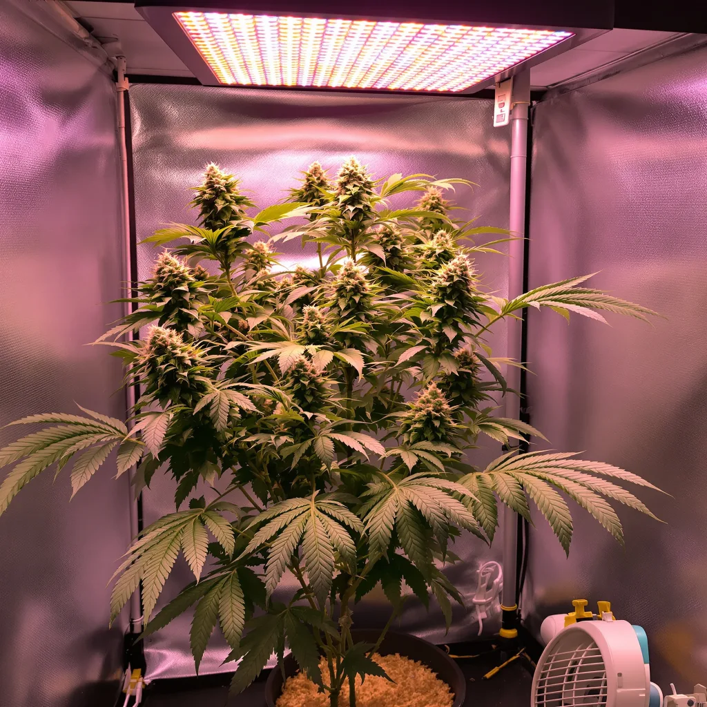 Punky Lion cannabis plant in flowering stage — 90-130 cm feminised