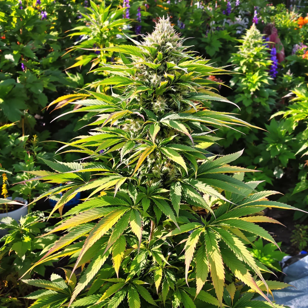 Pure Afghan 89% indica / 11% sativa flower with visible trichomes