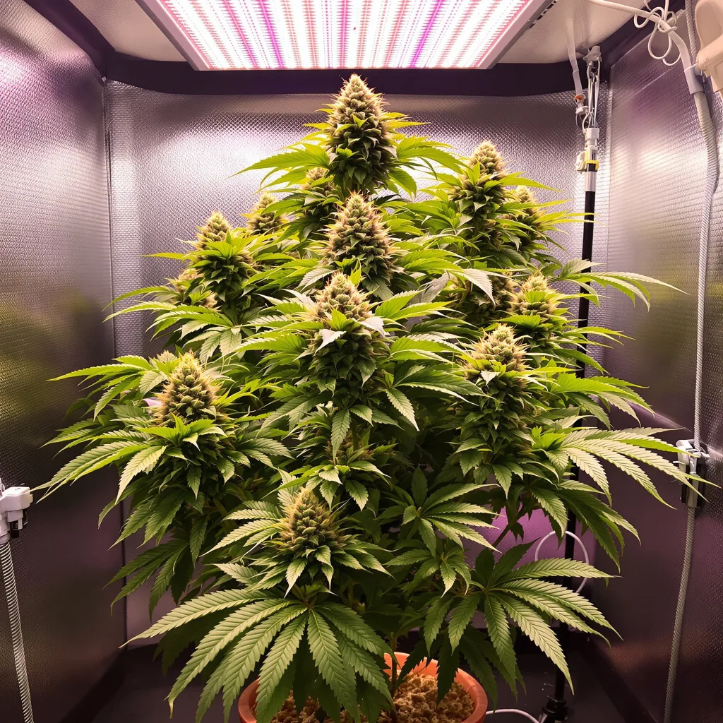 Pure Kush cannabis plant in flowering stage — 60-100 cm autoflower