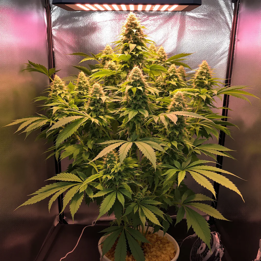 Pure Kush cannabis plant in flowering stage — 90-130 cm feminised