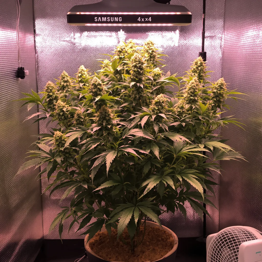Purple Alien OG cannabis plant in flowering stage — 90 - 120 cm feminised