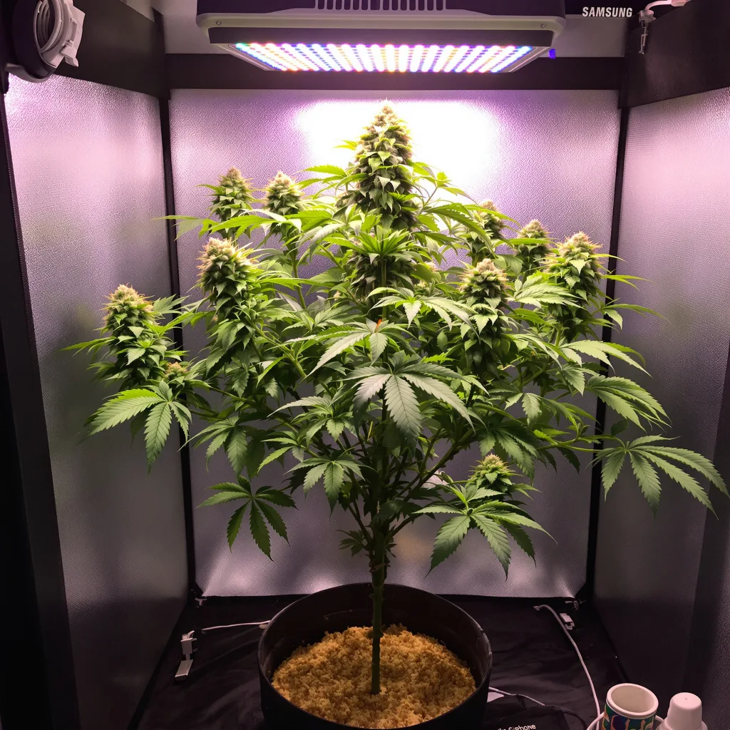 Purple Chemdawg cannabis plant in flowering stage — 90-130 cm feminised