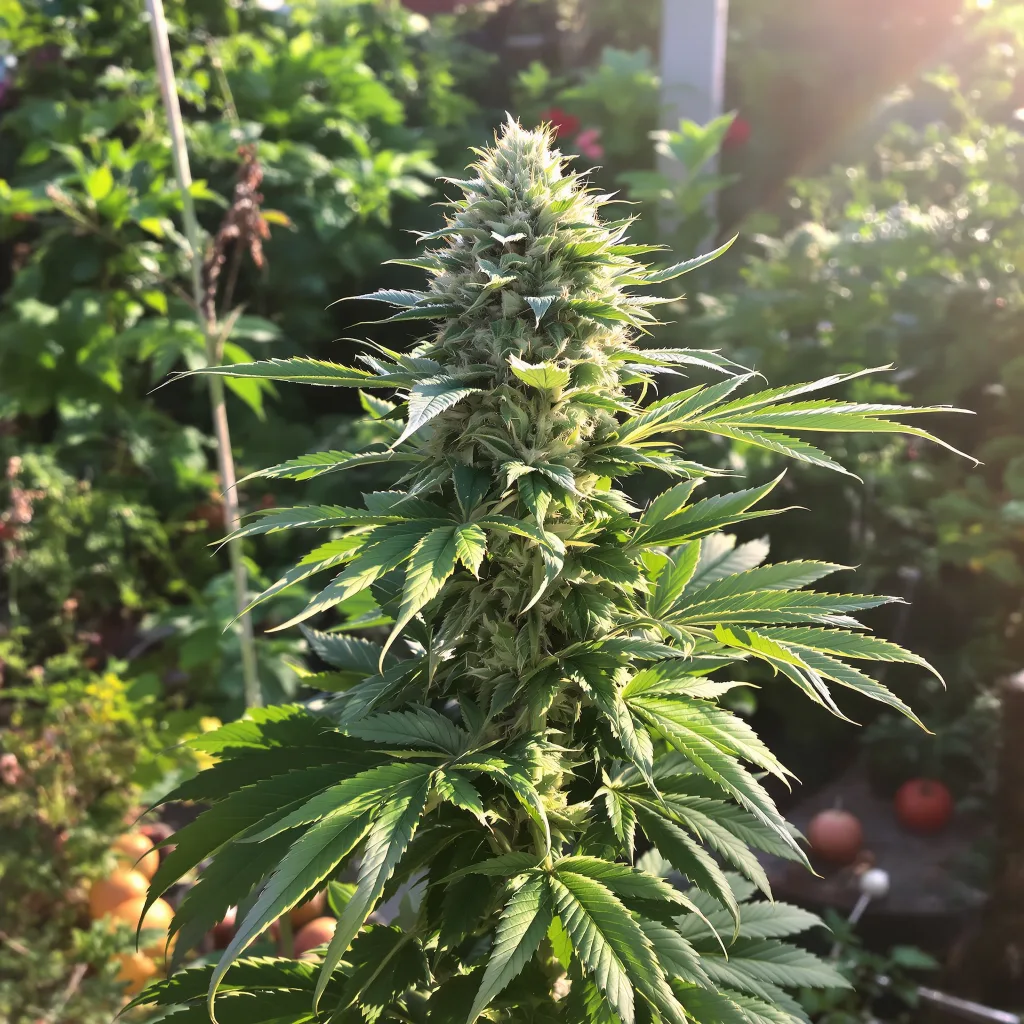 Purple Cotton Candy 79% indica / 21% sativa flower with visible trichomes