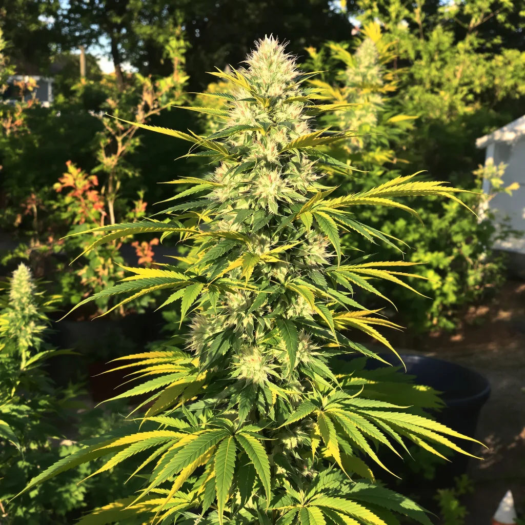 Purple Dream 45% indica / 55% sativa flower with visible trichomes