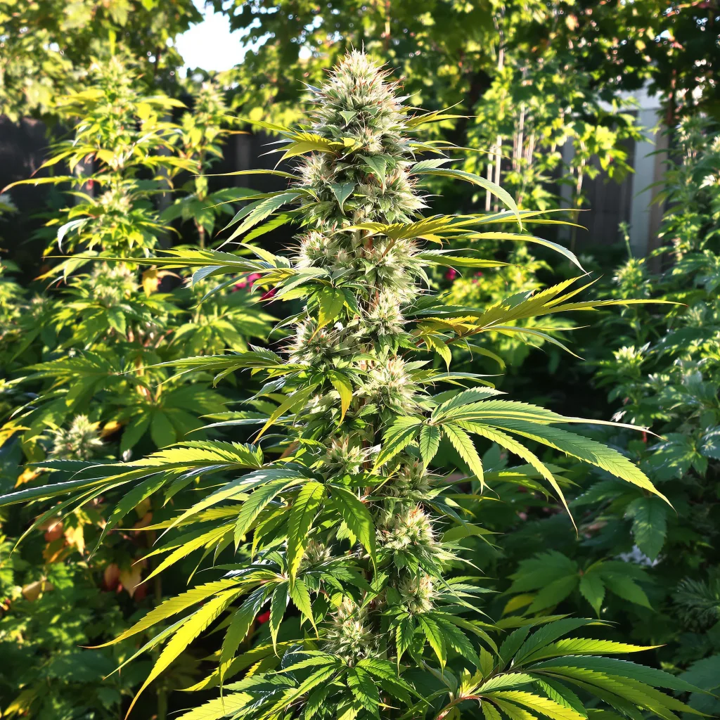 Purple Elephant 60% indica / 40% sativa flower with visible trichomes