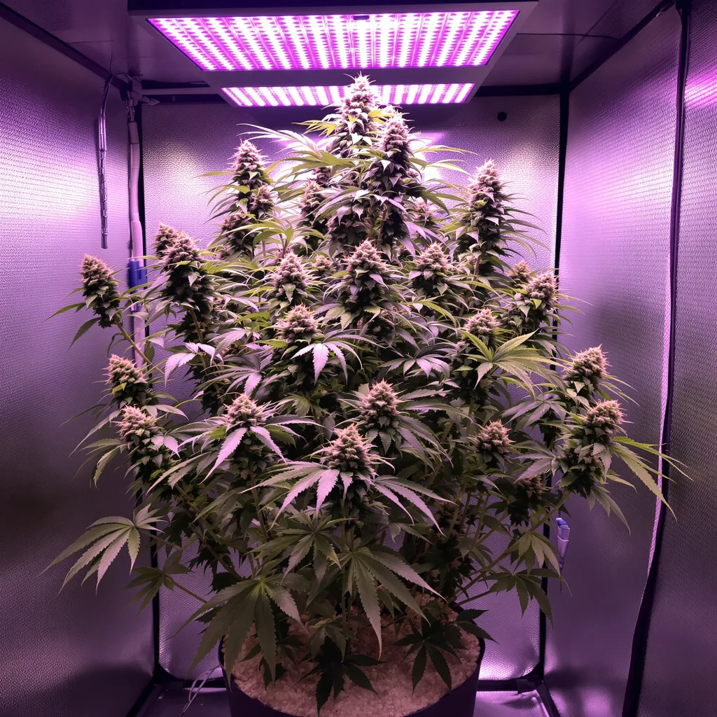Purple Gorilla cannabis plant in flowering stage — 60-100 cm autoflower