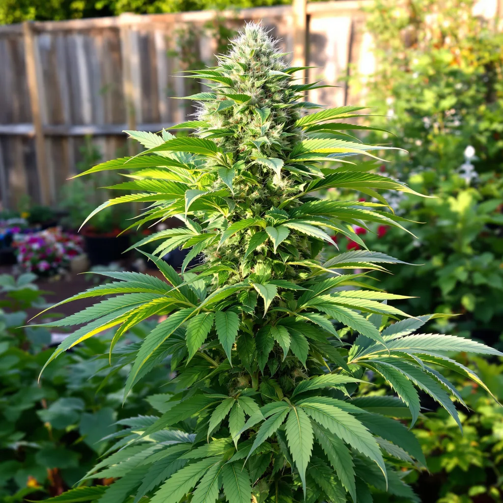 Purple Martian Kush 73% indica / 27% sativa flower with visible trichomes