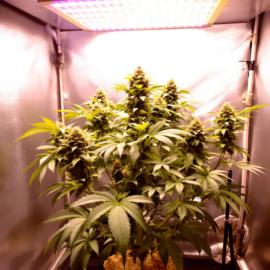 Purple Monkey Balls cannabis plant in flowering stage — 90-130 cm feminised