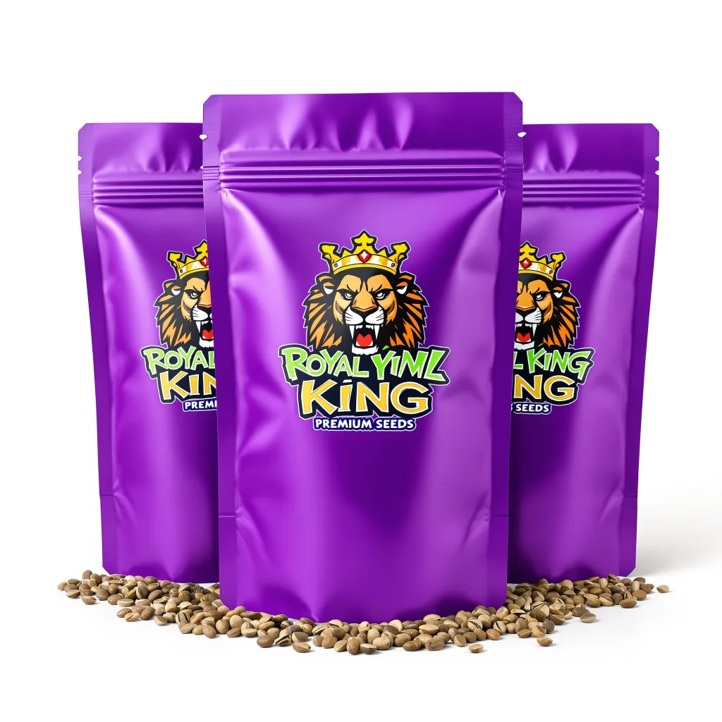 Purple Nepal Candy 39% indica / 61% sativa flower with visible trichomes