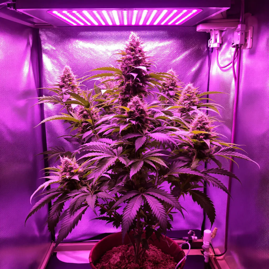 Purple OG Kush cannabis plant in flowering stage — 90-130 cm feminised