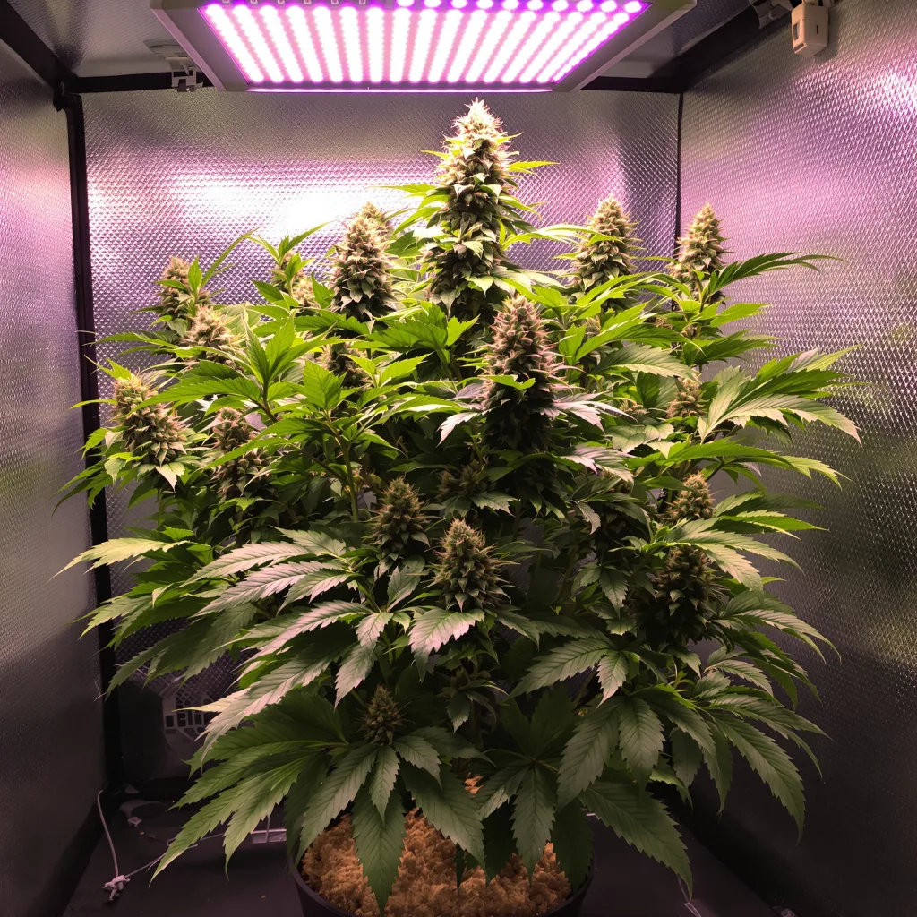 Purple Panty Dropper cannabis plant in flowering stage — 90-130 cm feminised
