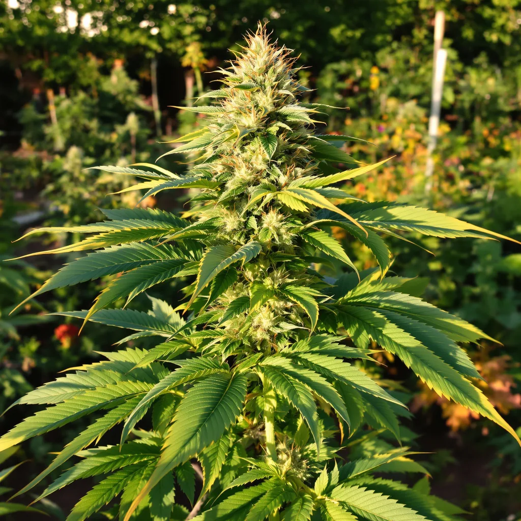 Purple Passion 89% indica / 11% sativa flower with visible trichomes