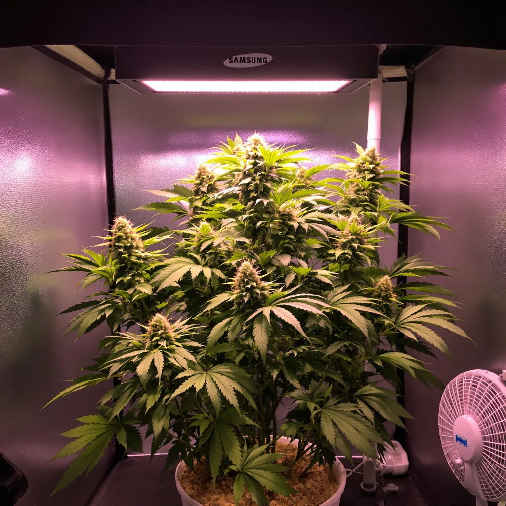 Purple Punch cannabis plant in flowering stage — 90-130 cm feminised