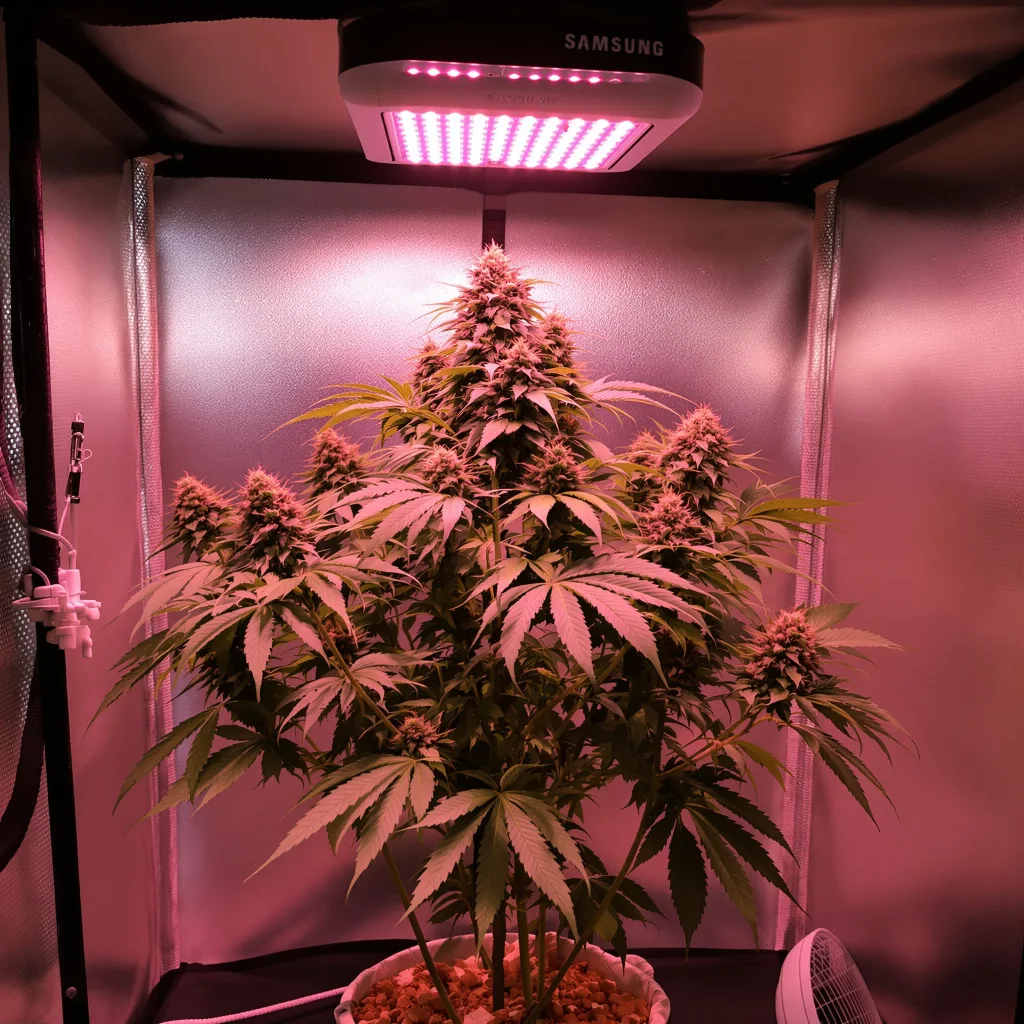 Purple Sage cannabis plant in flowering stage — 60-100 cm autoflower