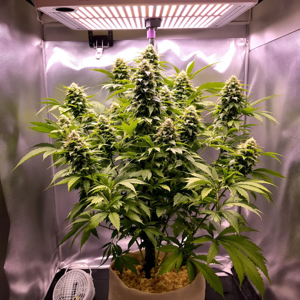 Purple Sage cannabis plant in flowering stage — 90-130 cm feminised