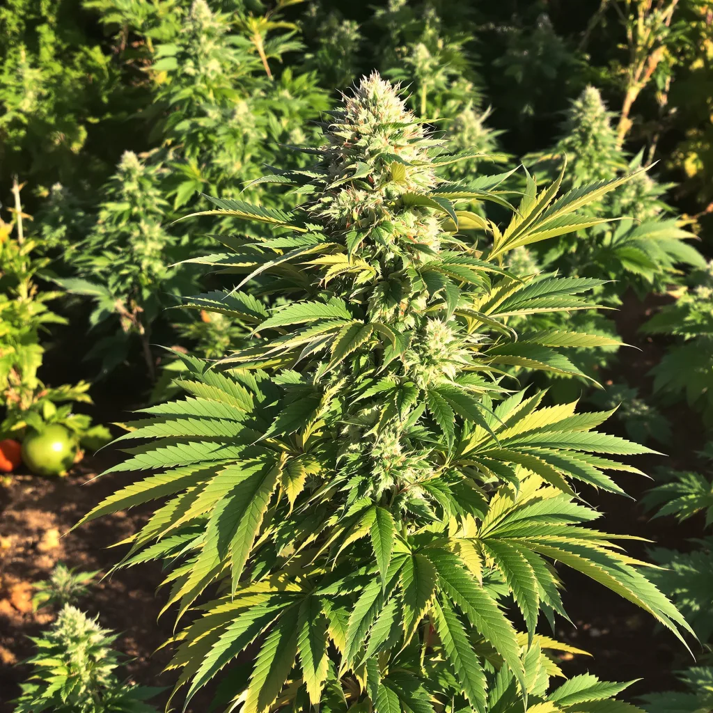 Purple Sage 86% indica / 14% sativa flower with visible trichomes