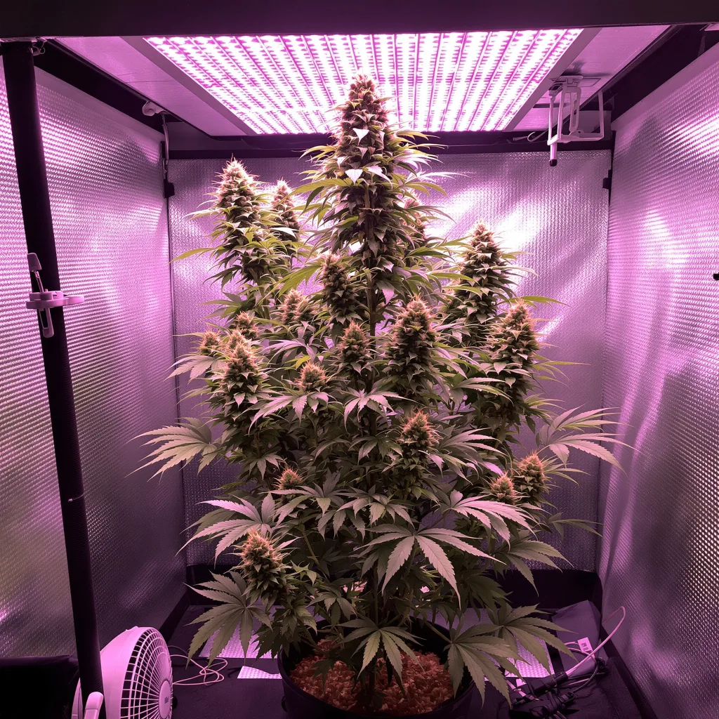 Quantum Kush cannabis plant in flowering stage — 60-100 cm autoflower