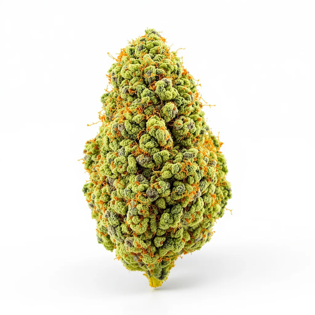 Quantum Kush 25% indica / 75% sativa flower with visible trichomes