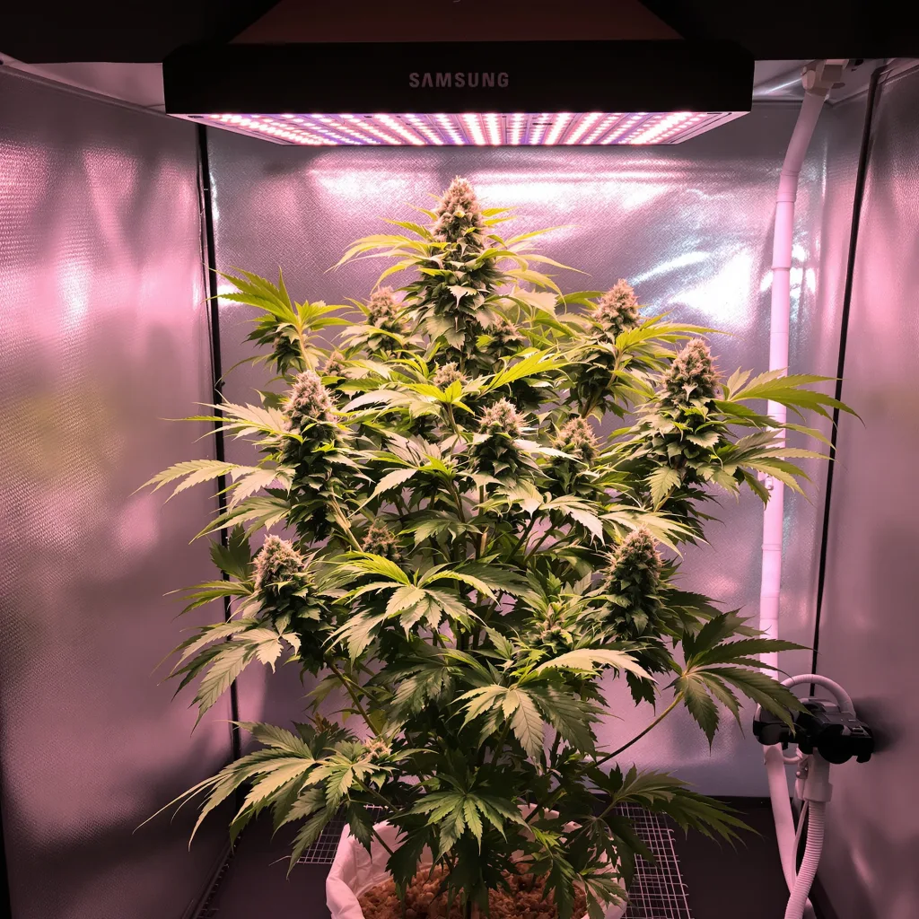 Queso cannabis plant in flowering stage — 60-100 cm autoflower