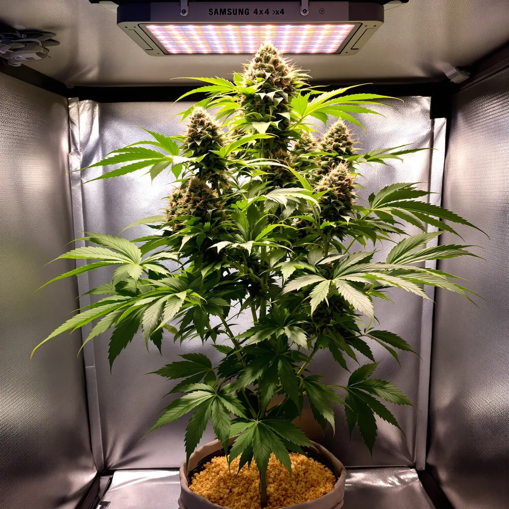 Queso cannabis plant in flowering stage — 90-130 cm feminised