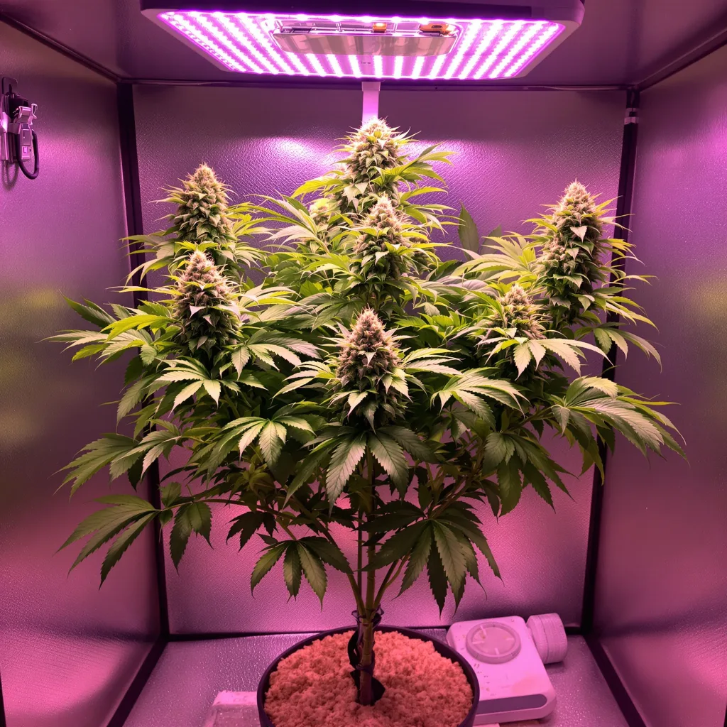 Quin-N-Tonic cannabis plant in flowering stage — 90-130 cm feminised