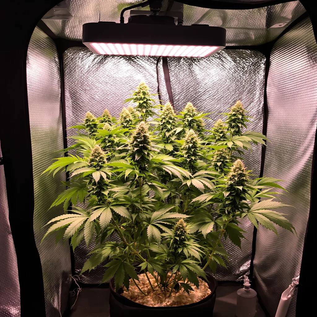 Qush cannabis plant in flowering stage — 90-130 cm feminised