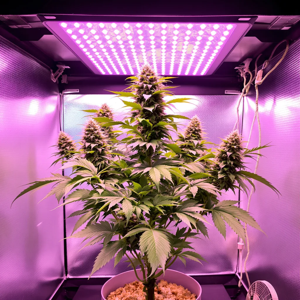 Rainbow Glue cannabis plant in flowering stage — 90-130 cm feminised
