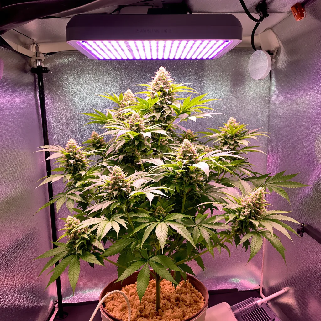 Rainbow Jones cannabis plant in flowering stage — 90-130 cm feminised