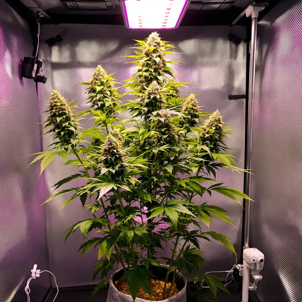 Raskal OG cannabis plant in flowering stage — 120-180 cm feminised