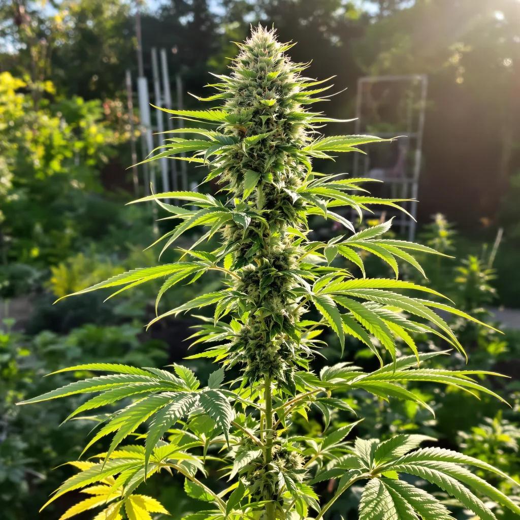 Raskal OG 40% indica / 60% sativa flower with visible trichomes