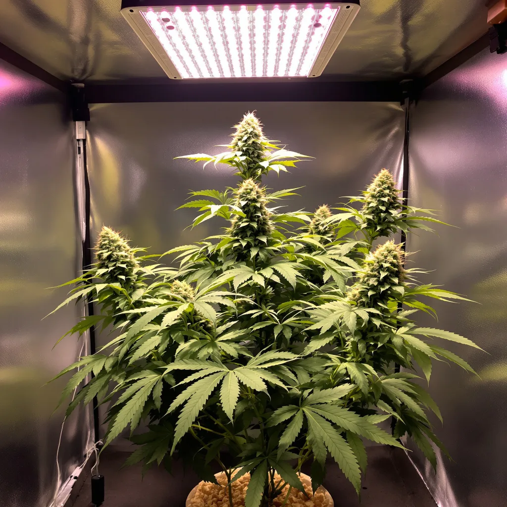 Reclining Buddha cannabis plant in flowering stage — 60-100 cm autoflower