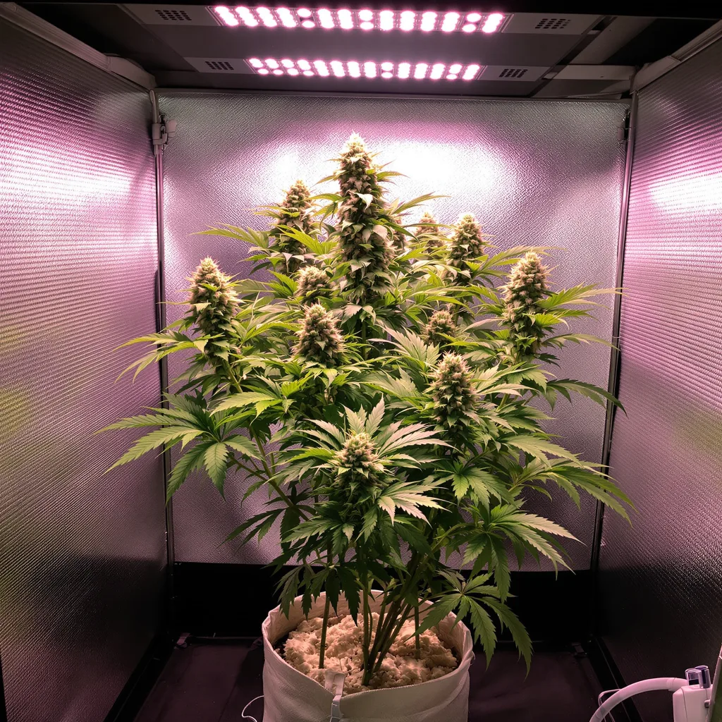 Reclining Buddha cannabis plant in flowering stage — 90-130 cm feminised