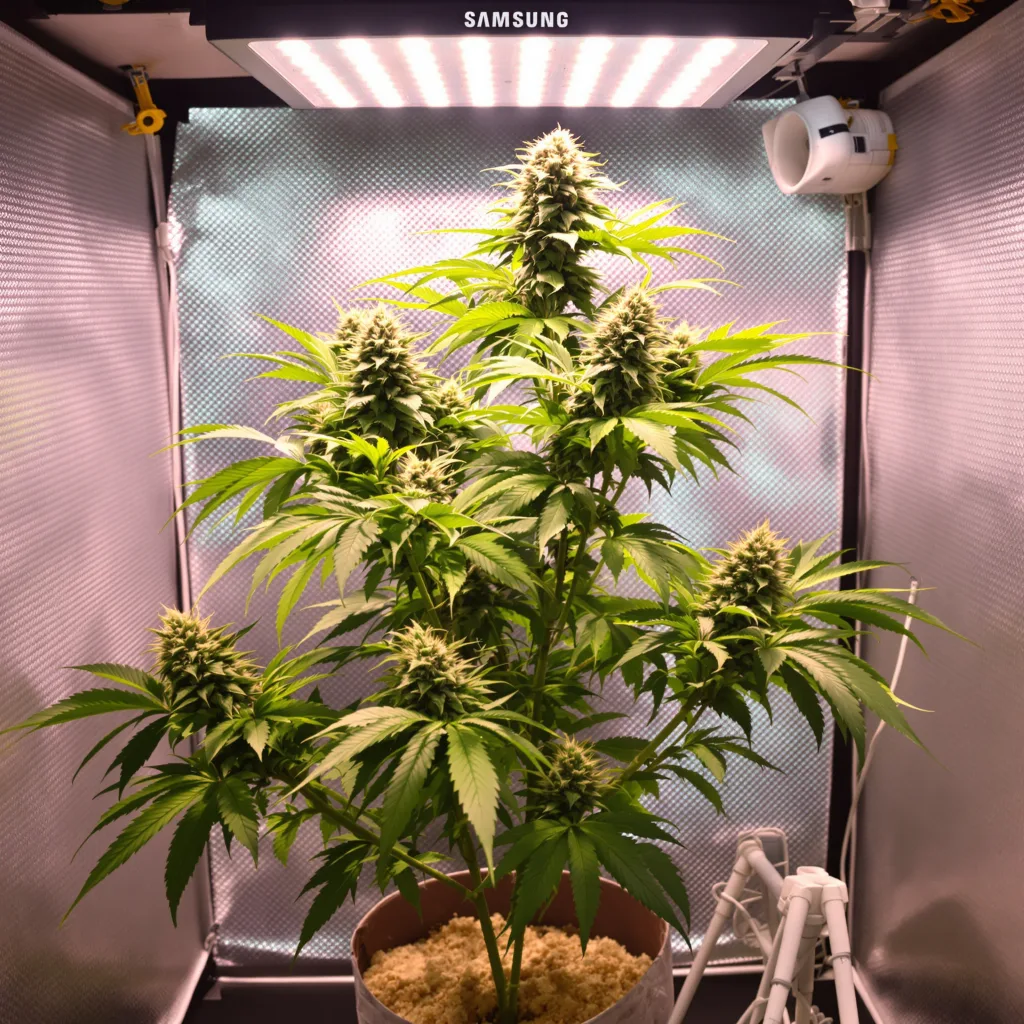 Red Dwarf cannabis plant in flowering stage — 90-130 cm feminised
