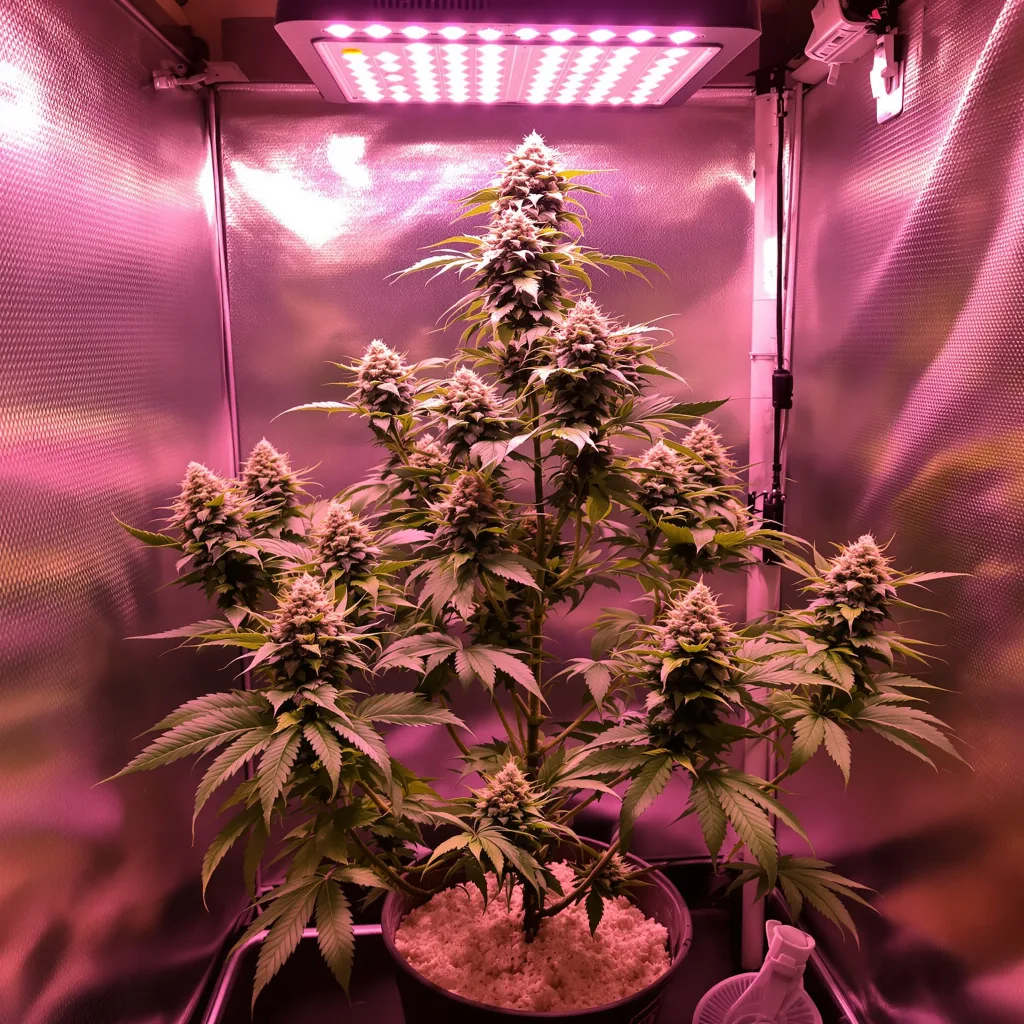 Red Widow cannabis plant in flowering stage — 60-100 cm autoflower