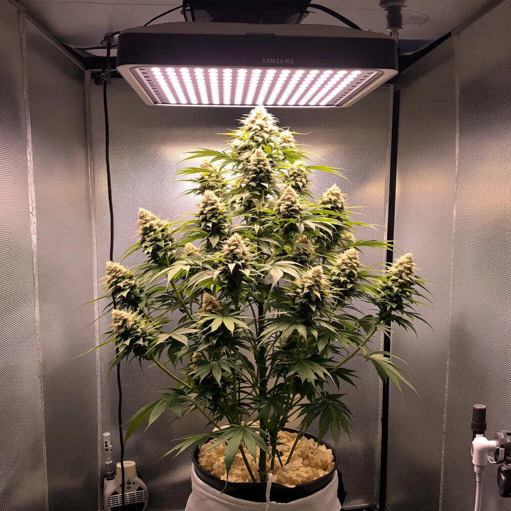Red Widow cannabis plant in flowering stage — 120-180 cm feminised