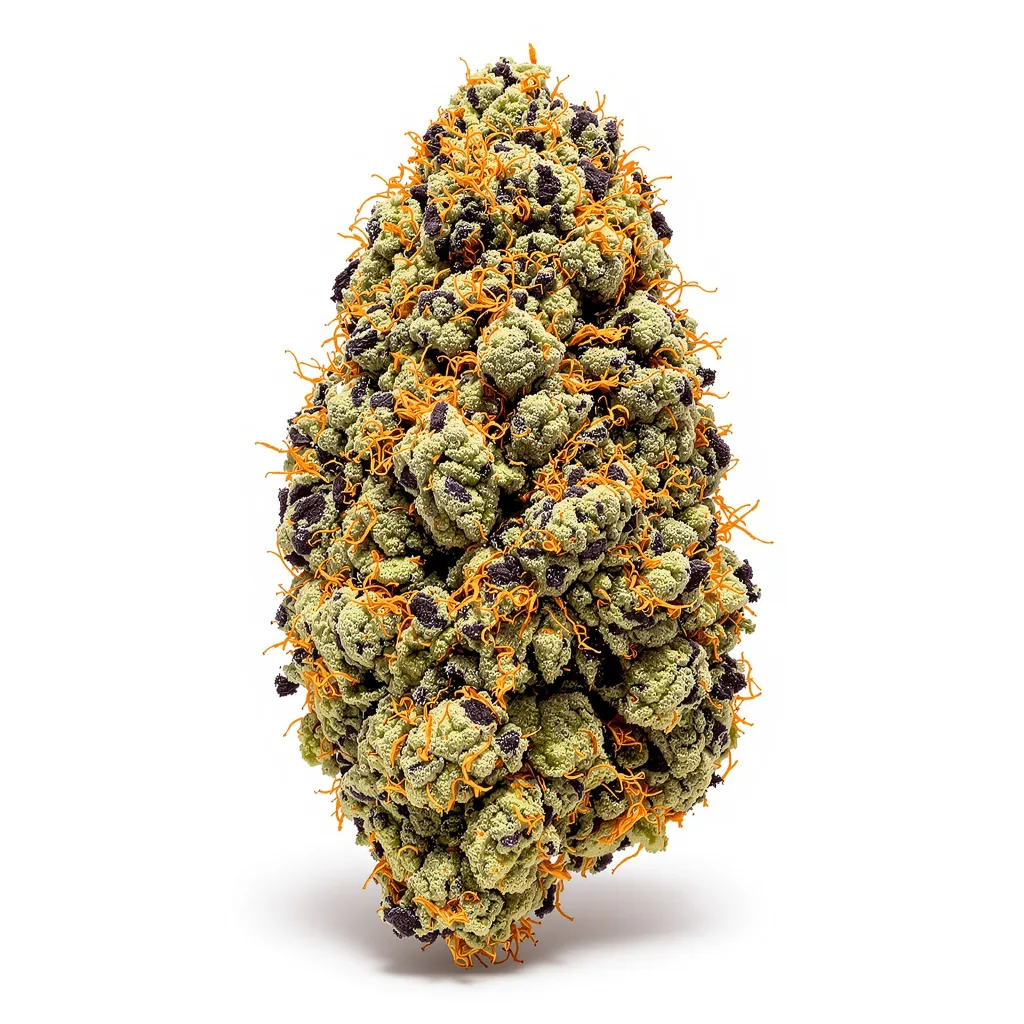 Reserve L.A.K. Federal 77% indica / 23% sativa flower with visible trichomes