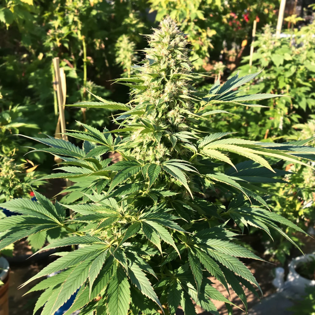 Rockstar Kush 88% indica / 12% sativa flower with visible trichomes