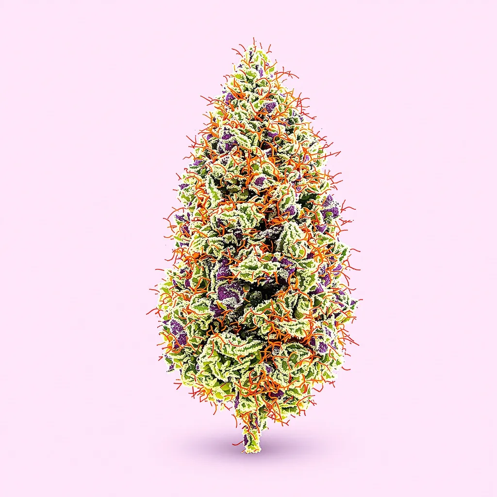 Runtz 40% indica / 60% sativa flower with visible trichomes