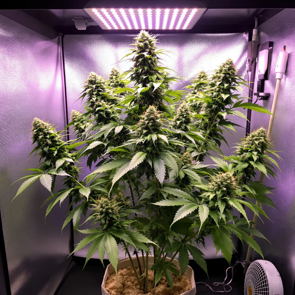 Santa Maria cannabis plant in flowering stage — 120-180 cm feminised